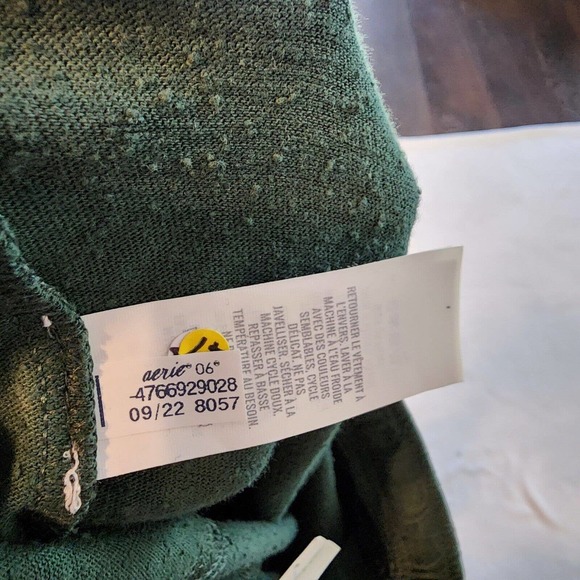 Aerie NWT Green High Waisted Vacay Jogger Size Small Lounge Pants Pajamas - Picture 4 of 7